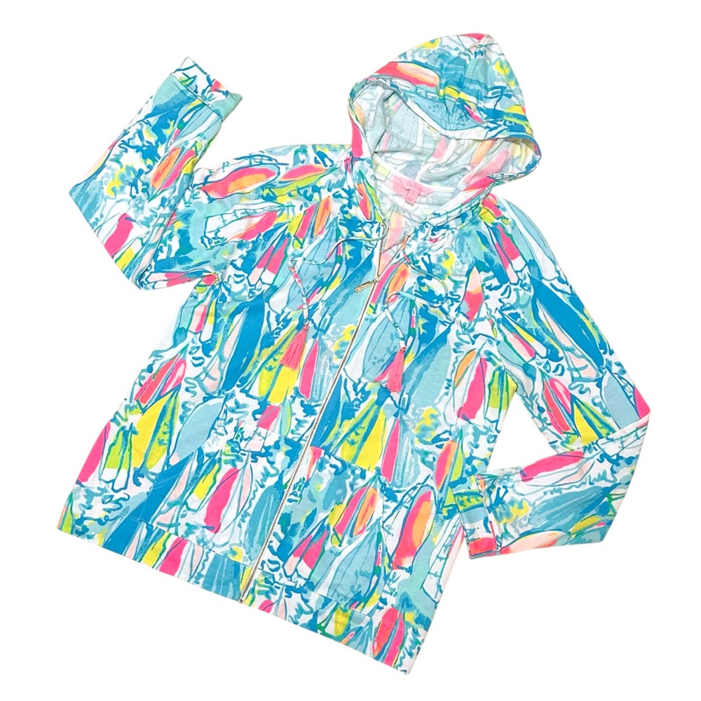Lilly Pulitzer Nwot Beach & Bae Mooring Hoodie || Large View 5